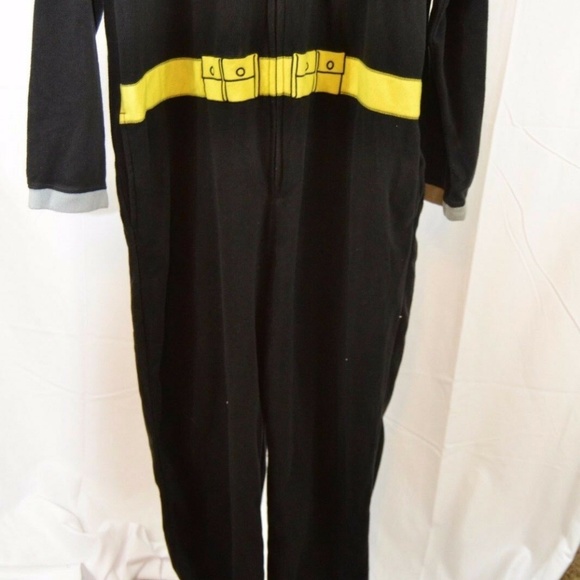 Batman Pajamas Black XL Zipper No Feet Men’s - Picture 2 of 6